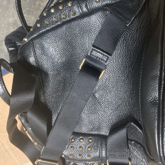 Swarovski yellow crystal studded backpack and it’s mini me! MCM - Picture 5 of 13